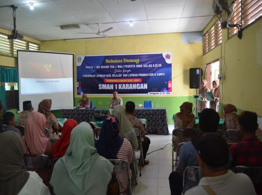 SMAN 1 KARANGAN GELAR PERTEMUAN WALI MURID PADA SABTU (23/12/2023)