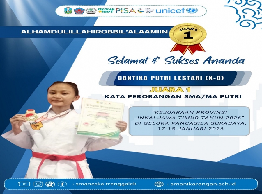 CANTIKA (X-C) SMANESKA RAIH PRESTASI KARATE TINGKAT NASIONAL