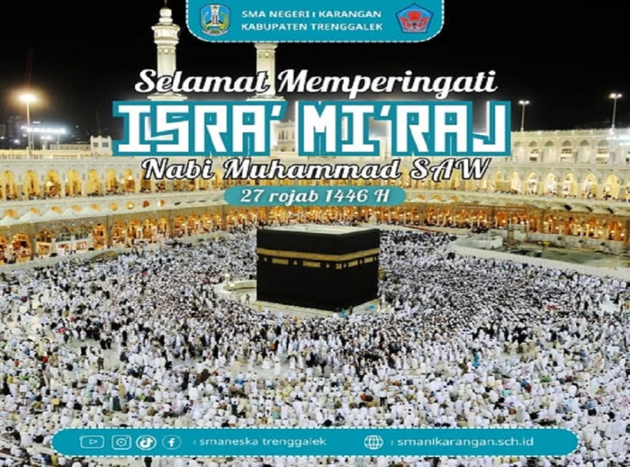 SELAMAT MEMPERINGATI ISRA' MI'RAJ NABI MUHAMMAD SAW
