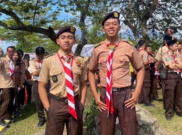 SMAN 1 KARANGAN DELEGASIKAN  2 PESERTA IKUTI APEL AKBAR PRAMUKA