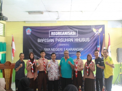 BRIPSUS SMAN 1 KARANGAN SUKSES SELENGGARAKAN RE-ORGANISASI