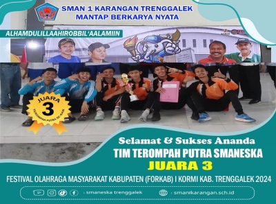 TIM TEROMPAH PUTRA SMAN 1 KARANGAN RAIH JUARA 3 PHBN 2024