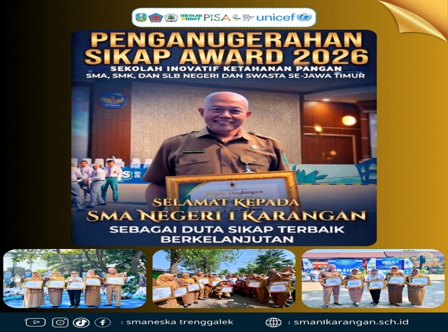 SMAN 1 KARANGAN MENDAPATKAN PENGHARGAAN SIKAP AWARD 2026