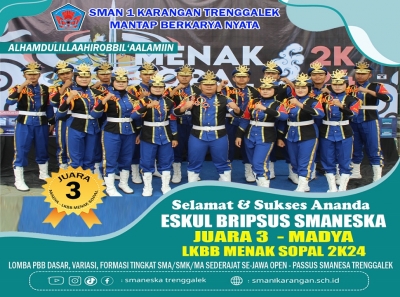 BRIPSUS SMANESKA RAIH JUARA 3 MADYA LKBB MENAK SOPAL 2K24