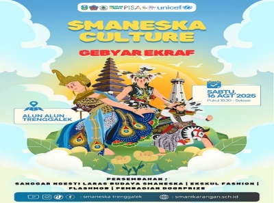 SMAN 1 KARANGAN TAMPIL MEMUKAU DI PANGGUNG GEBYAR EKRAF 2025