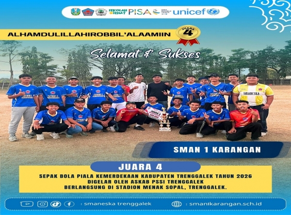 SMAN 1 KARANGAN RAIH JUARA 4 PIALA KEMERDEKAAN SEPAK BOLA