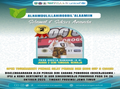 PRIKA A. (X-D) SMANESKA RAIH JUARA 2 SENI TUNGGAL