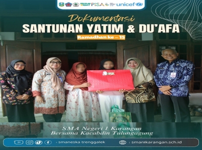 SANTUNAN YATIM &amp; DUAFA SMAN 1 KARANGAN DENGAN KACABDIN