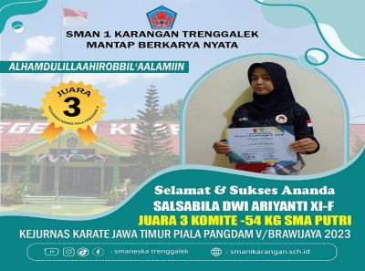 SALSABILA DWI RAIH JUARA 3 KOMITE - 54 KG SMA PUTRI 2023