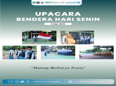 SMAN 1 KARANGAN SUKSES GELAR UPACARA BENDERA SENIN, 5 MEI 2025