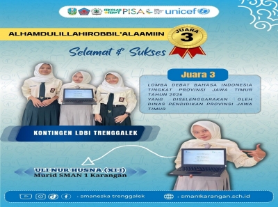 ULI NUR H. (XI&ndash;I) MURID SMANESKA PERKUAT LDBI JUARA 3 PROVINSI