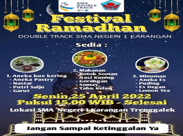 AYO DATANG DAN APRESIASI DENGAN CARA MEMBELI PRODUK-PRODUK PROGRAM DOUBLE TRACK SISWA-SISWI SMAN 1 KARANGAN