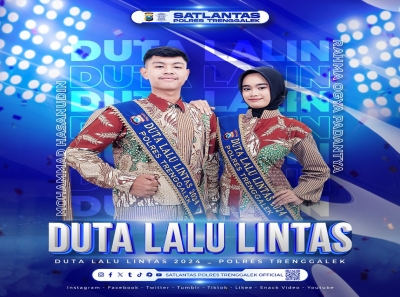 SINI MIMIN KENALKAN DUTA LANTAS POLRES TRENGGALEK 2024