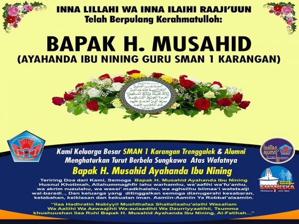INNA LILLAHI WA INNA ILAIHI RAAJI&rsquo;UUN, TELAH BERPULANG KERAHMATULLOH