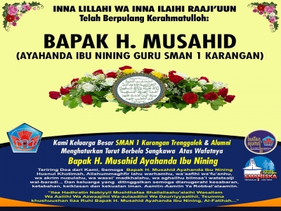 INNA LILLAHI WA INNA ILAIHI RAAJI&rsquo;UUN, TELAH BERPULANG KERAHMATULLOH