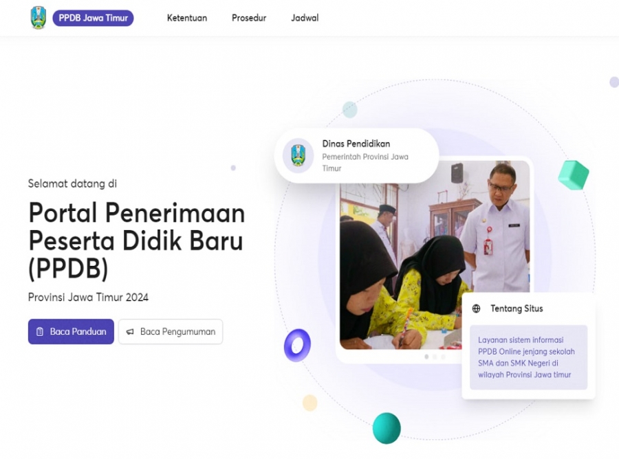 PORTAL PPDB JAWA TIMUR TAHUN 2024  JENJANG SMA/SMK DIBUKA
