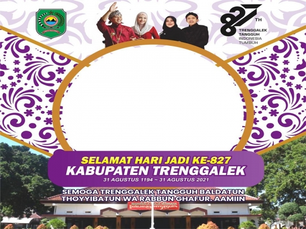 TWIBBONE : HARI JADI KE-827 KABUPATEN TRENGGALEK