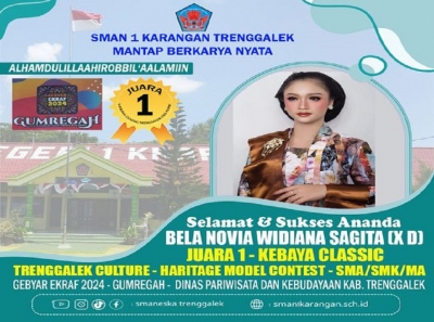 BELA NOVIA  (X-D) SMANESKA RAIH JUARA 1 MODEL KEBAYA CLASSIC