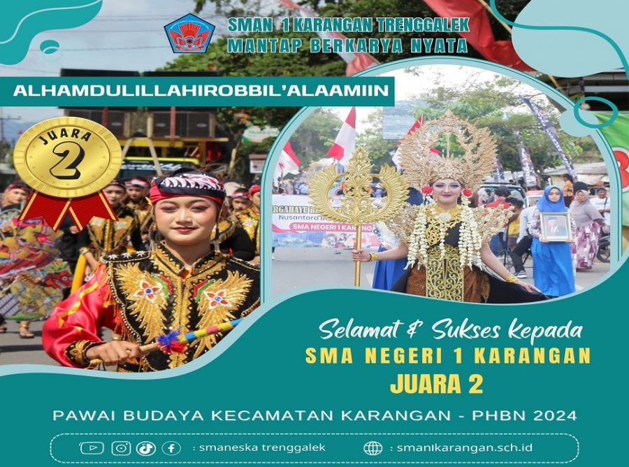 SMANESKA RAIH JUARA 2 DALAM PAWAI BUDAYA KEC. KARANGAN 2024