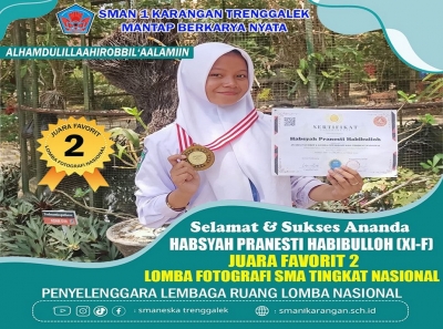 HABSYAH P. (XI-F) RAIH JUARA FAVORIT 2 LOMBA FOTOGRAFI